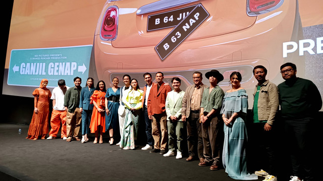 Konferensi Pers Film Ganjil Genap, XXI Epicentrum, Jakarta Selatan, Rabu (21/6/2023). Foto: Giovanni/kumparan