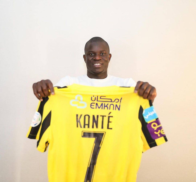 N'Golo Kante berseragam klub Arab Saudi, Al Ittihad. Foto: Instagram/@ittihadclub.sa
