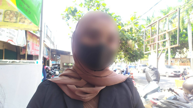 Korban pelecehan saat ditemui di Mapolresta Bandung. Foto: Rachmadi Rasyad/kumparan