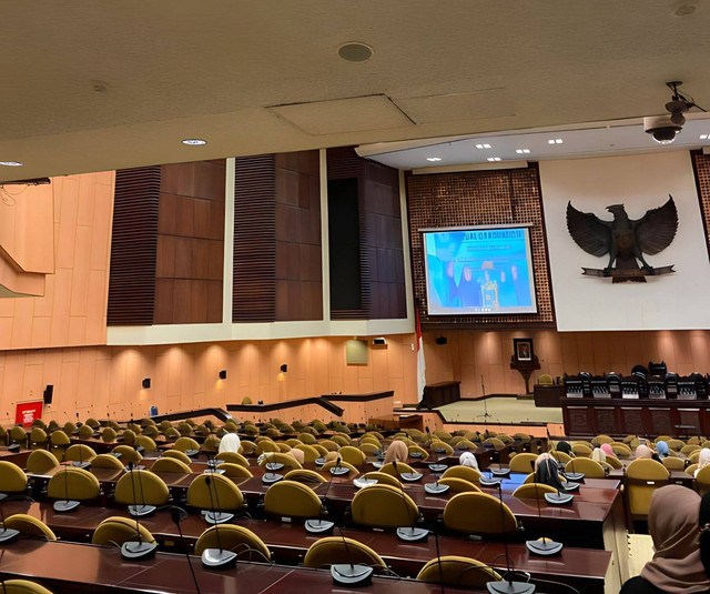 Ruang Sidang Paripurna Nusantara V DPR/MPR/DPD RI (Dokumentasi Penulis)