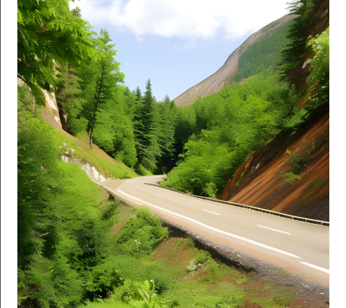 ilustrasi jurang di pinggir jalan. Sumber: dokumen pribadi.