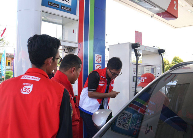 PT Pertamina Patra Niaga Regional Sumbagut cek SPBU di wilayah operasi. Dok PPN Regional Sumbagut 
