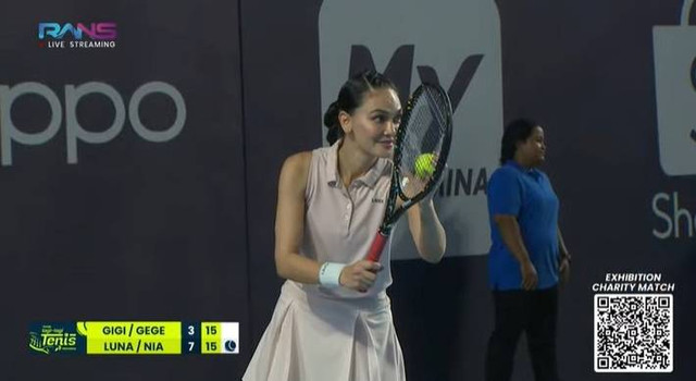 Luna Maya di Lagi-lagi Tenis Presented by Pertamina. Foto: Youtube/@RansEntertaiment