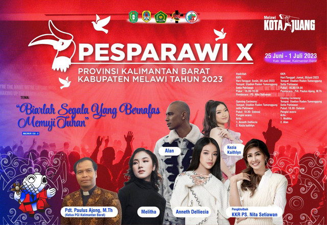 Pesparawi Kalbar akan digelar 25 Juni hingga 1 Juli 2023. Foto: Dok.Istimewa