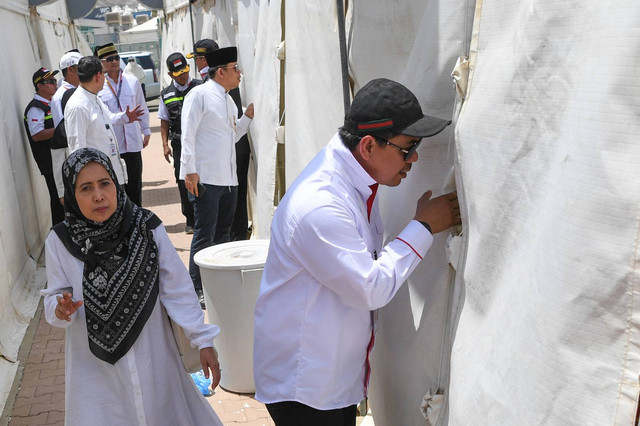 Rombongan amirul haj cek kondisi Arafah Muzdalifah Mina. Foto: Dok. MCH 2023