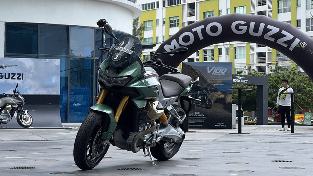 Peluncuran Moto Guzzi V100 Mandello di kawasan Asia Pasifik di Malaysia, Sabtu 24 Juni 2023. Foto: Aditya Pratama Niagara/kumparan