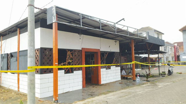 Lokasi bentrok kelompok mahasiswa di Malang. Foto: Raka/mili.id