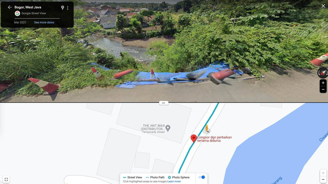 Ilustrasi Cara Melihat Rumah di Google Maps dari Tahun ke Tahun. Foto: Dok. Google