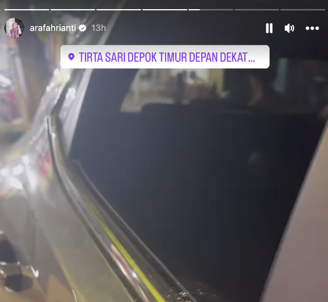 Tangkapan layar postingan @arafahrianti. Dok: Instagram @arafahrianti
