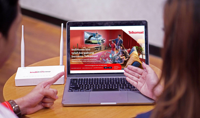 Ilustrasi IndiHome dan Telkomsel. Foto: Dok. Telkom Indonesia