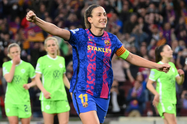 Pemain FC Barcelona Alexia Putellas. Foto: LLUIS GENE / AFP