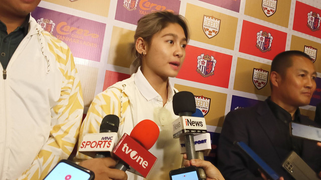 Pesebakbola wanita asal Indonesia, Zahra Muzdalifah. Foto: Ananta Erlangga/kumparan