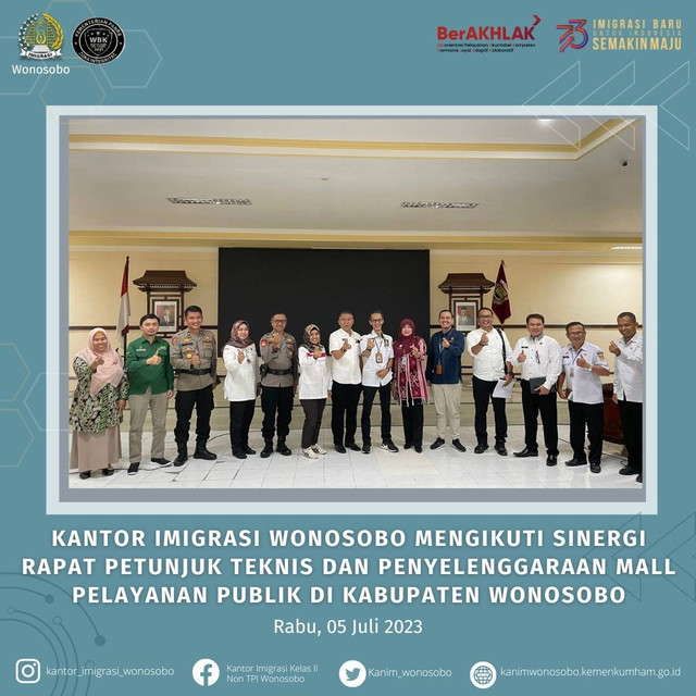 Kantor Imigrasi Wonosobo Ikut Serta Dalam Rapat Gabungan Pelayanan Publik
