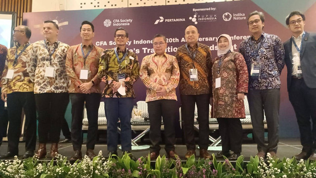 CFA Society Indonesia 20th Anniversary Conference di Hotel Le Meridien, Jakarta, Kamis (6/7/2023). Foto: Ghinaa Rahmatika/kumparan
