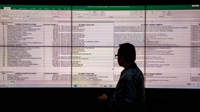 Wali Kota Bogor Bima Arya membaca laporan warga dari layar monitor terkait aduan dugaan kecurangan dalam proses penerimaan peserta didik baru (PPDB). Foto: Dok. Istimewa