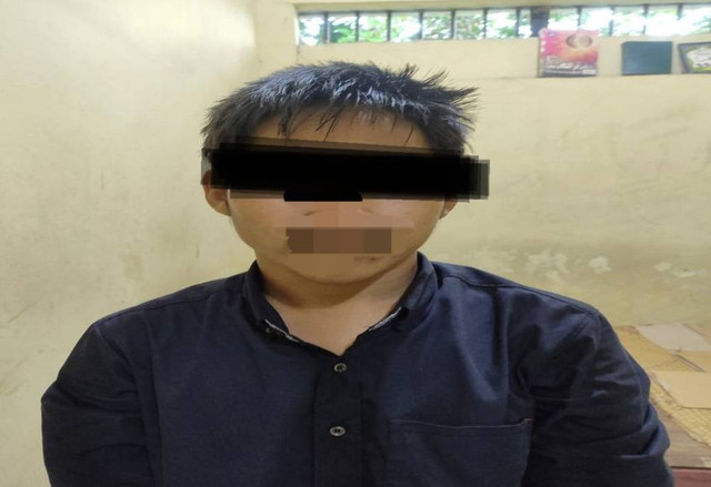 Siswa SMA berinisial RS yang diamankan polisi di OKU Timur. (ist)