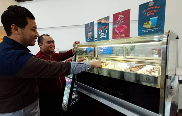 Dibanding es krim, gelato lebih disukai karena teksturnya yang lembut dan lebih menyehatkan. Foto: Masruroh/Basra