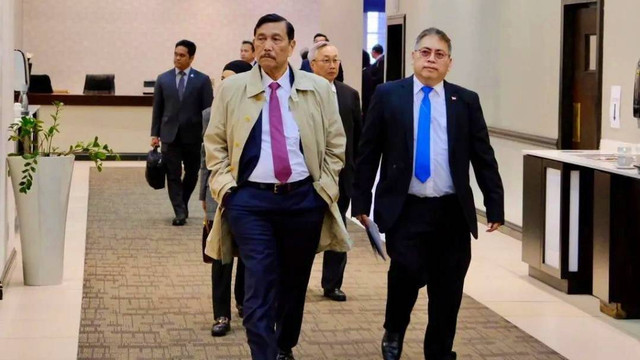 Menko Kemaritiman dan Investasi Luhut B Pandjaitan bertemu Presiden Afrika Selatan Cyril Ramaphosa Foto: Instagram/@luhut.pandjaitan