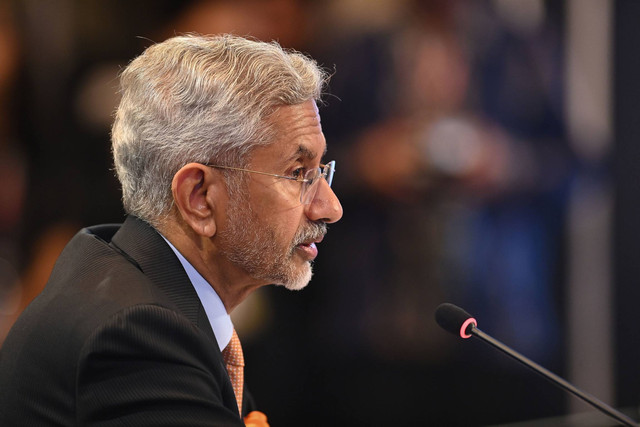 Menteri Luar Negeri India S. Jaishankar di 56th ASEAN Foreign Ministers Meeting di Shangri-La, Jakarta Pusat, Rabu (12/7/2023). Foto: Aditya Pradana Putra/ANTARA FOTO