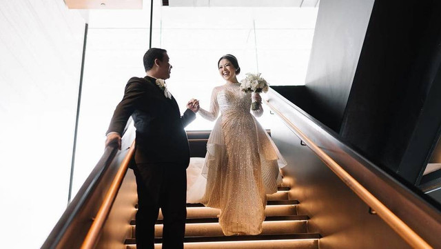 Pernikahan Tina Toon. Foto: Instagram/@tinatoon101