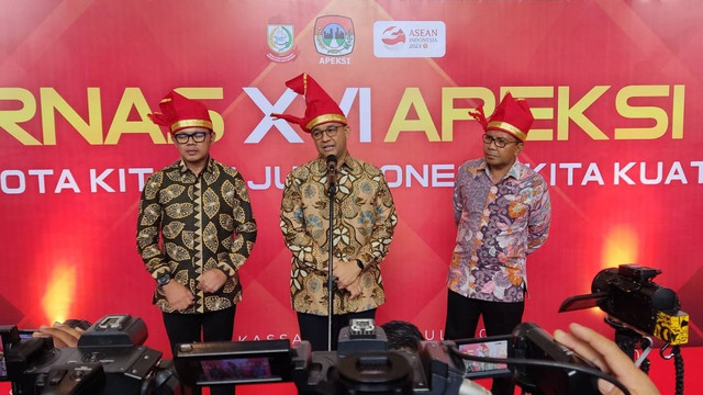 Capres dari Partai NasDem, Anies Baswedan, hadir di acara Apeksi di Makassar, Kamis (13/7/2023). Foto: Dok. Istimewa