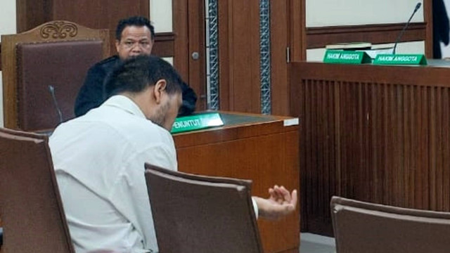 Suasana sidang vonis Rudolf 'pembunuh' di PN Jakarta Pusat, Kamis (13/7/2023). Foto: Dok. Istimewa