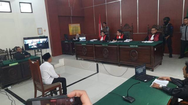 Sidang vonis Revenge Porn Pandeglang. Foto: KumparanNews
