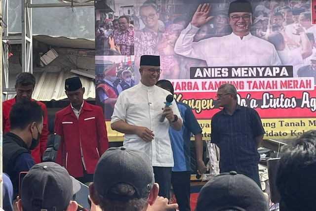 Bacapres Anies Baswedan di Kampung Tanah Merah. Foto: Dok. Istimewa
