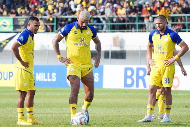 Pertandingan Barito Putera vs PSS Sleman di pekan ketiga Liga 1 2023/24 yang digelar di Stadion Demang Lehman, Banjarbaru, Kalimantan Selatan, Jumat (14/7). Foto: Instagram/@psbaritoputeraofficial