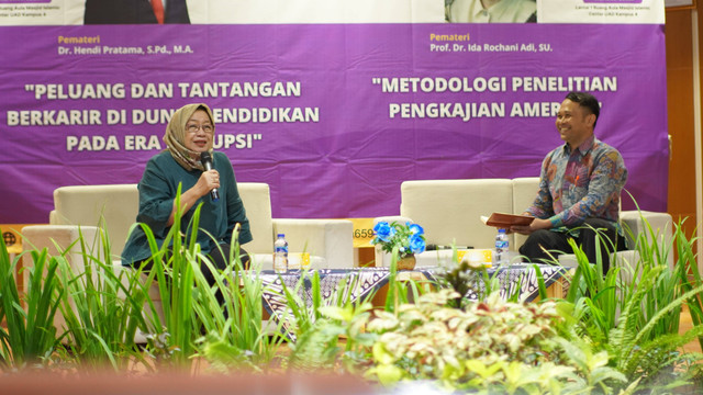 Prodi Sastra Inggris FSBK Universitas Ahmad Dahlan (UAD) gelar Notion Career Series (Foto: Lab Ilmu Komunikasi UAD)
