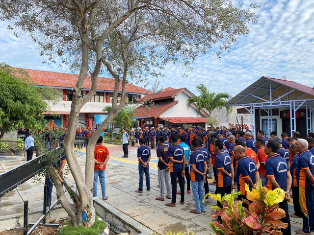 Apel Pagi Warga Binaan Rutan Kupang