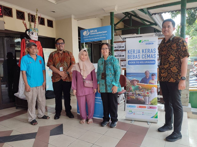 BPJS Ketenagakerjaan sosialisasi kampanye 'Kerja Keras Bebas Cemas Masuk Desa' di 128 kelurahan di Provinsi DKI Jakarta.  Foto: BPJS Ketenagakerjaan