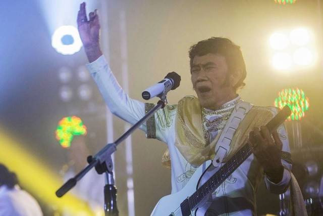 Rhoma Irama. Foto: Muhammad Adimaja/Antara Foto