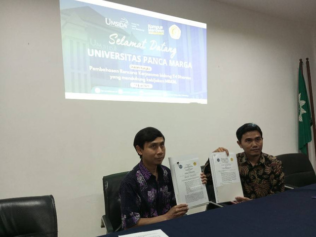 foto kerjasama MoA antara kedua Universitas