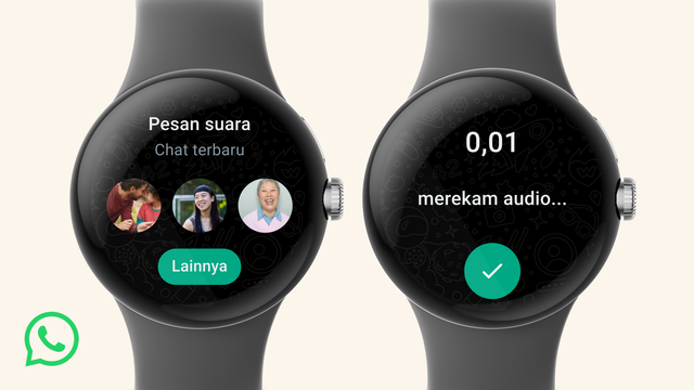 Aplikasi mandiri WhatsApp khusus Wear OS. Foto: Meta