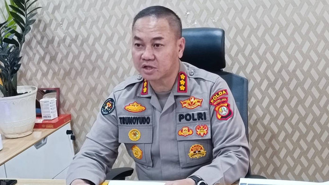 Kabid Humas Polda Metro Jaya Kombes Pol Trunoyudo Wisnu Andiko saat dijumpai di ruangannya, Jumat (21/7/2023). Foto: Thomas Bosco/kumparan