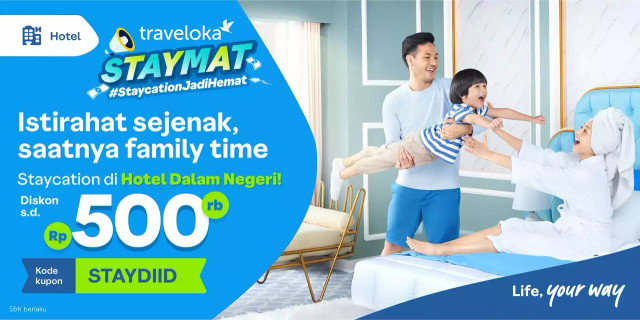 #StaycationJadiHemat bersama Traveloka. Foto: dok. Traveloka