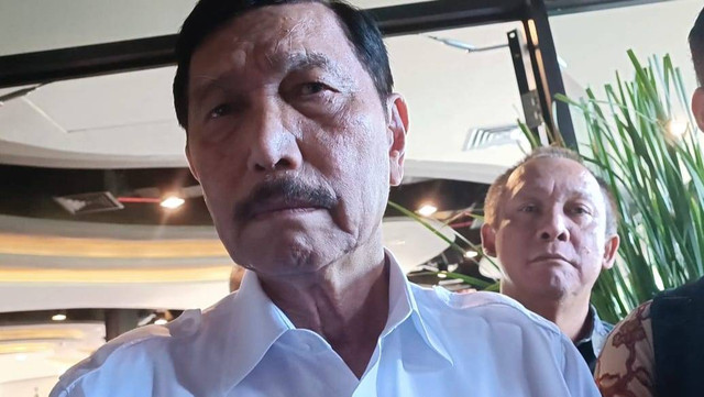 Menko Bidang Kemaritiman dan Investasi Luhut Binsar Pandjaitan di Kura-Kura Bali, Denpasar, Selasa (25/7/2023). Foto: Denita BR Matondang/kumparan