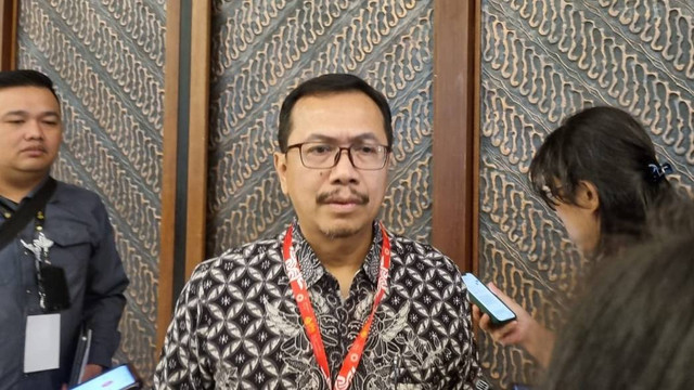 Deputi Keuangan dan Komersialisasi SKK Migas Kurnia Chairi dalam acara IPA Convex 2023 di ICE BSD, Rabu (26/7/2023). Foto: Ave Airiza Gunanto/kumparan