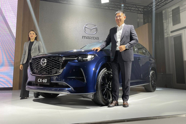 Eurokars Motor Indonesia resmi meluncurkan Mazda CX-60 di Jakarta, Rabu (26/7/2023). Foto: Sena Pratama/kumparan