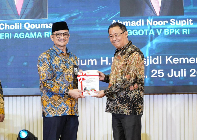 BPKH dapat opini WTP dari BPK.  Foto: Dok BPKH