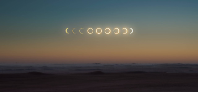Foto gerhana matahari oleh Abed Ismail (Sumber : unsplash.com)