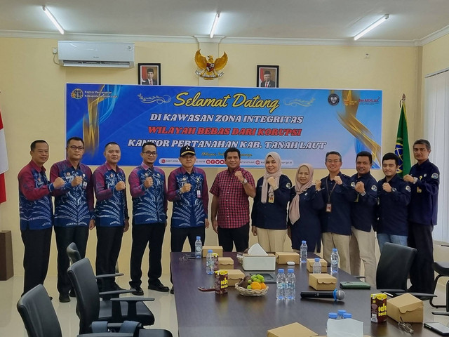 Siap Raih WBK, LPKA Martapura Laksanakan Kunjungan Kerja ke BPN Kab. Tanah Laut