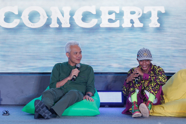 Bacapres 2024 PDIP saat bertemu Bonge Citayam Fashion Week dalam acara 1.000 Milenial Menatap Laut, Dis-Concert di Hotel Mercure Ancol, Jakarta Utara pada Minggu (30/7/2023). Foto: Dok. Istimewa