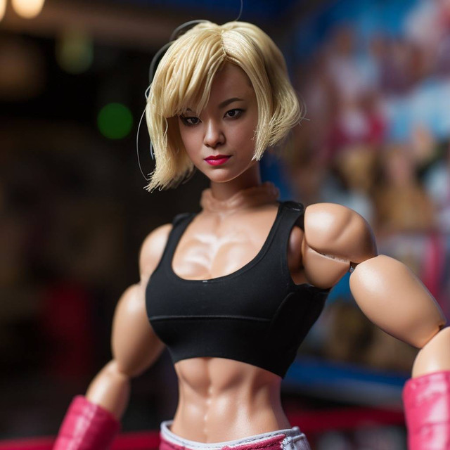 Atlet MMA ONE Championship Itsuki Hirata saat menjadi boneka Barbie. Foto: ONE Championship.