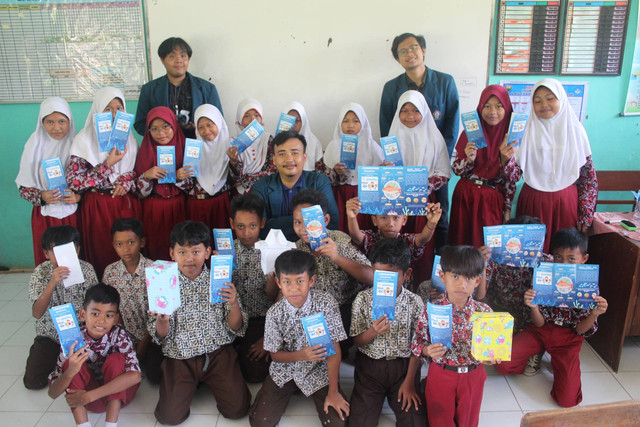 Foto bersama siswa/siswi SD Penangkan dalam kegiatan edukasi GEMARIKAN