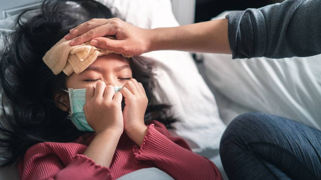 Ilustrasi anak sakit. Foto: Shutterstock