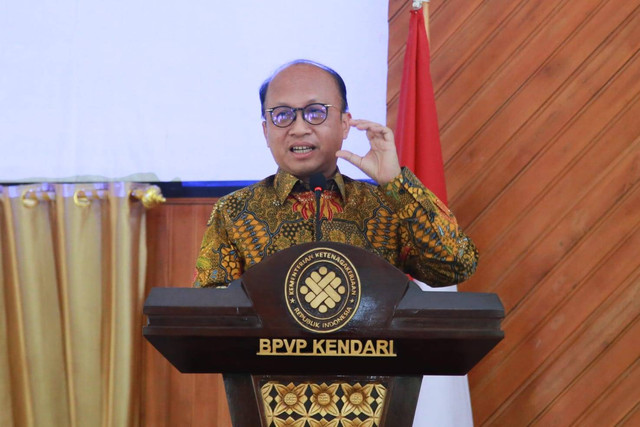 Plt. Dirjen Pembinaan Pelatihan Vokasi dan Produktivitas (Binalavotas) Kemnaker, Anwar Sanusi. Foto: Kemnaker