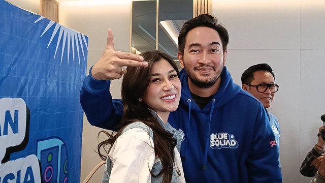 Jeje dan Nisya Ahmad terjun ke politik gabung Partai Amanat Nasional, kantor DPP PAN, Warung Buncit, Jakarta Selatan, Senin (7/8) Foto: Giovanni/kumparan