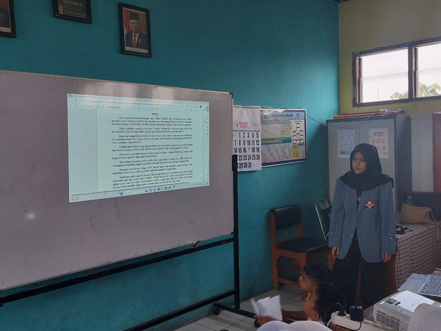 Pelaksanaan asesmen oleh Hanah Nur Asiyah, mahasiswa Psikologi UPI